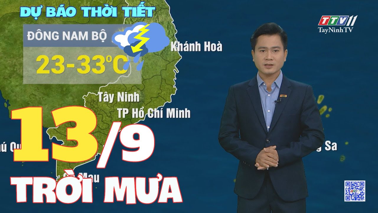 Bản tin thời tiết 13-9-2024 | TayNinhTVENT